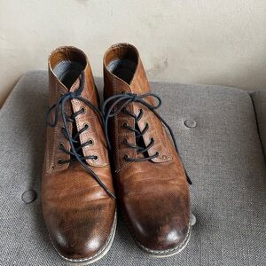 H&M Brown Chukka Boots with Vintage Leather Patina